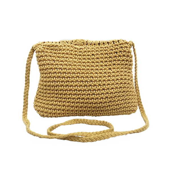 Picture of MACRAME CROSSBODY BAG WITH FRINGE