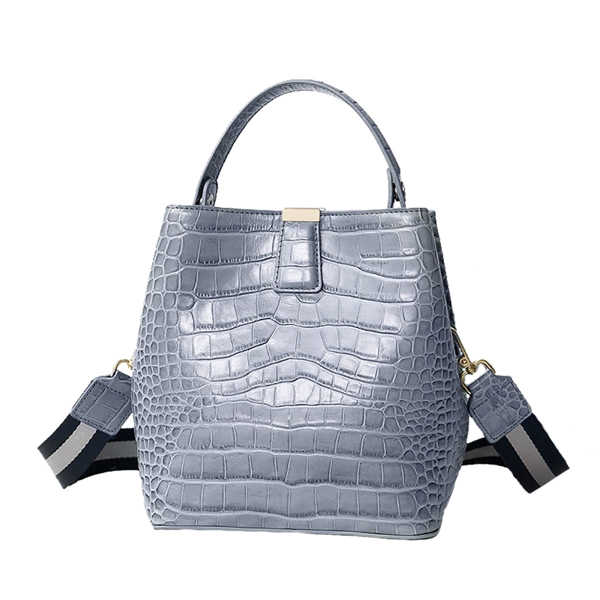 Picture of CROC-EMBOSSED GENUINE LEATHER BAG