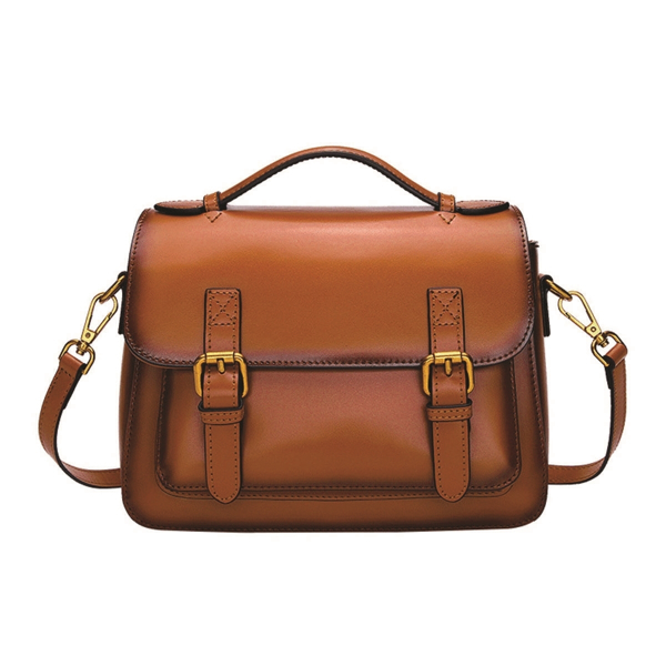 Picture of GENUINE LEATHER BUCKLE CROSSBODY BAG