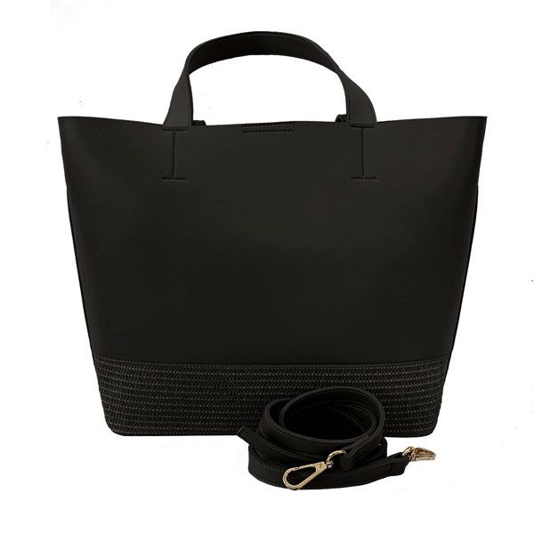 Picture of FAUX LEATHER TOTE WITH MATCHING POUCH