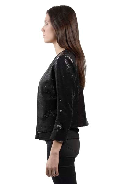 Picture of ALLOVER SEQUIN TUXEDOJACKET