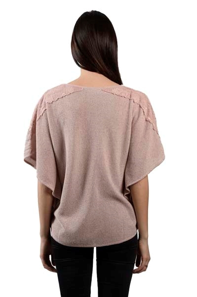 Picture of SWEATER WITH SHOULDER LACE INSET