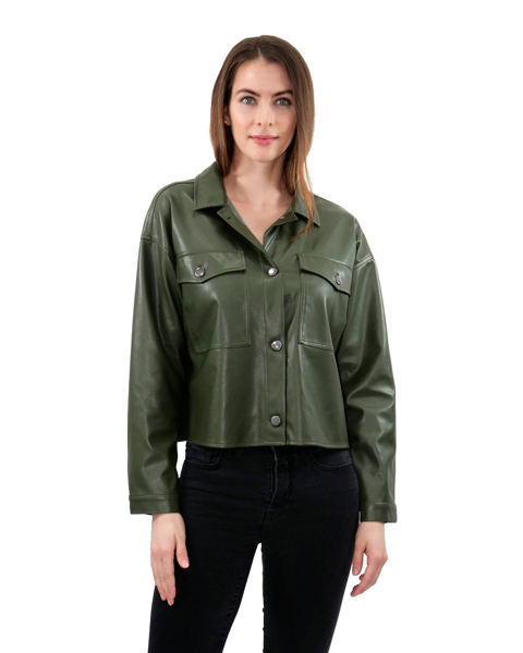 Picture of BUTTER PU SHIRT JACKET