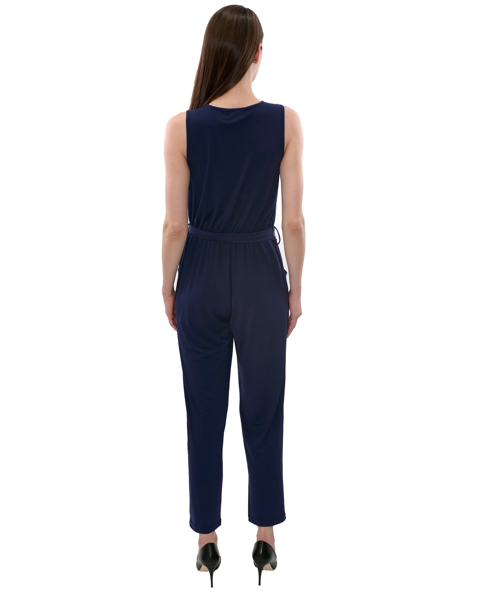 Picture of SLEEVELESS CROSSOVER KNIT JUMPSUIT