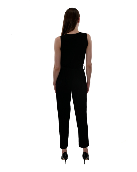 Picture of SLEEVELESS CROSSOVER KNIT JUMPSUIT