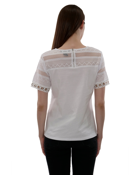 Picture of Grommet and Lace Trim Knit Top