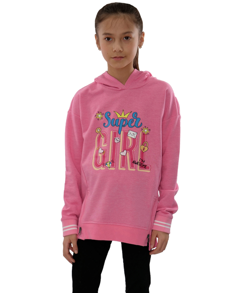 Picture of FRENCH TERRY SUPER GIRL HOODIE