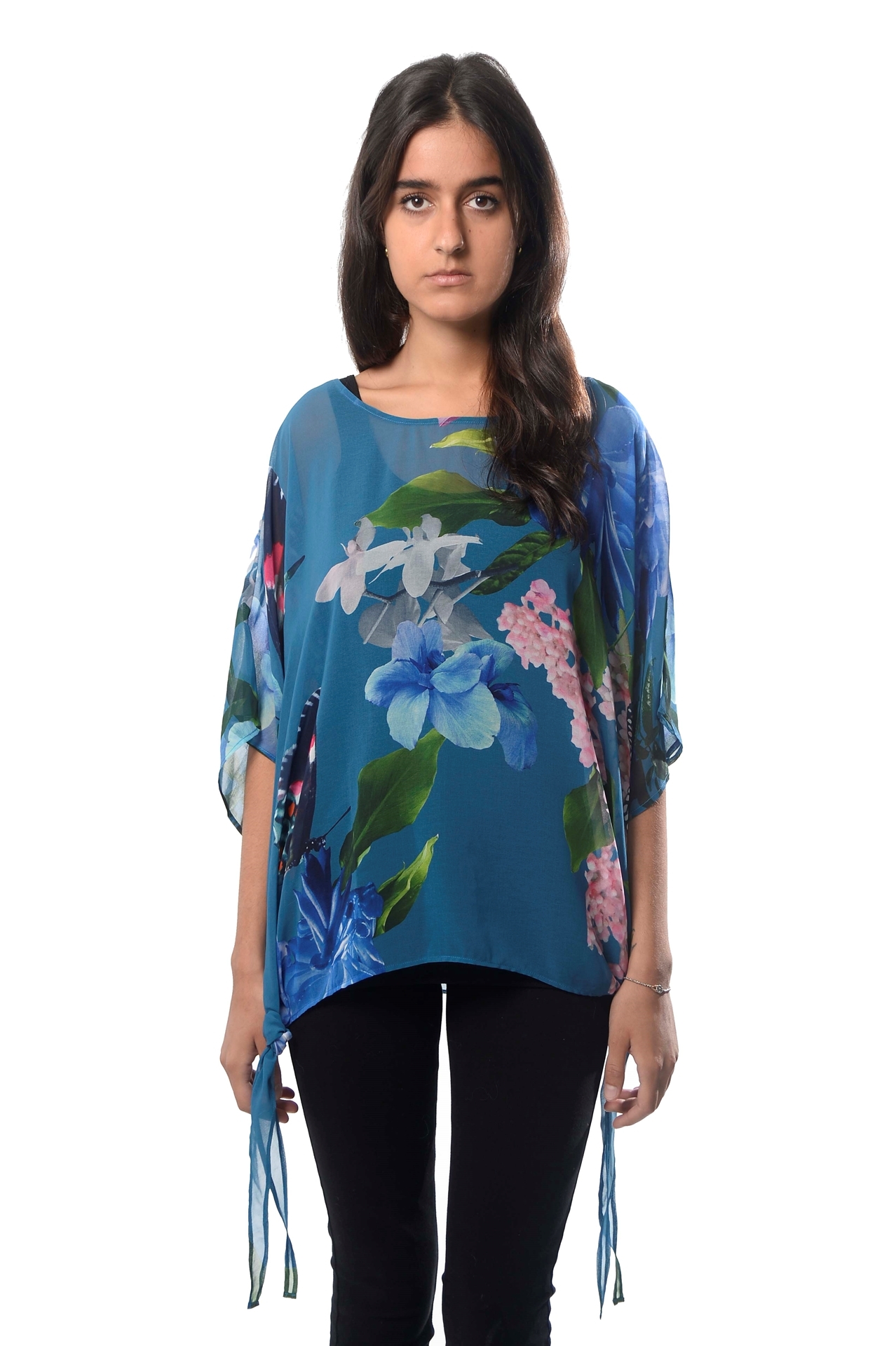 Bessie Cai | Shop Online| PRINTED PONCHO TOP