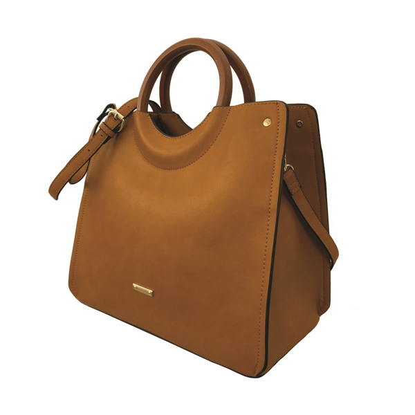 Picture of BASKET WEAVE DETAILED TOP HANDLE TOTE